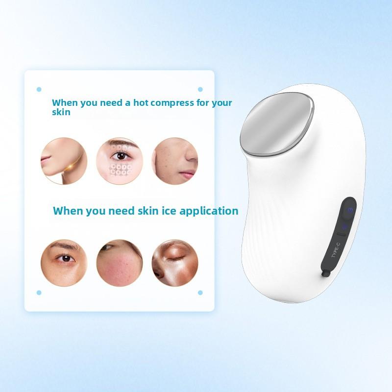 Аппарат для массажа красоты Ice Hammer, вибрационный массажер, эссенционный интродуктор, успокаивающий и смягчающий кожу лица после солнечных ожогов, аппарат для холодных и горячих компрессов Ice Hammer