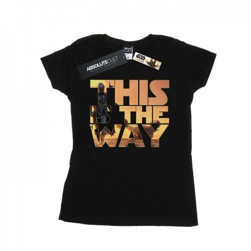 Star Wars Womens/Ladies The Mandalorian The Way Poster Text Cotton T-Shirt