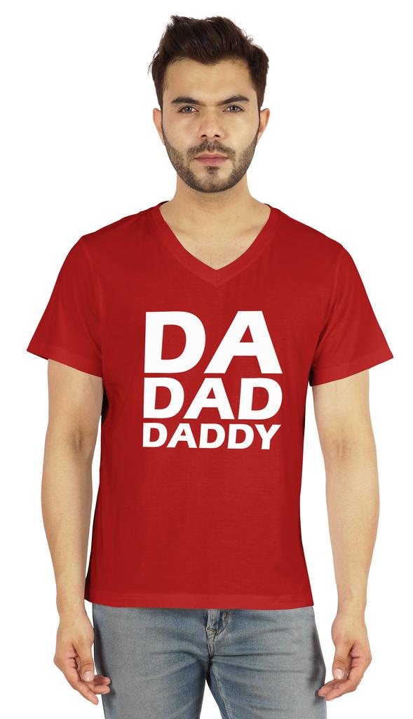 Inkmeso Mens Tshirt   Da Dad Daddy   Graphic Tshirt For Dad Gift Tee Shirt For First Time