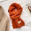 Knitted Scarf  New Autumn Winter Warm Scarf Fashion Scarves Korean Version For Girl Boy Soft Neckerchief Cashmere Imitation