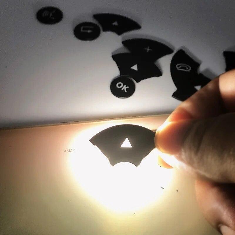 Chrome Car Steering Wheel Button Switch Trim Cover Sticker Fit For Mercedes Benz C E S Class W204 W212 W221 GLK X204 C200 C250