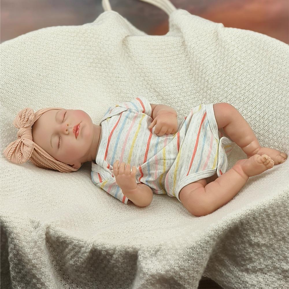 Очень похоже на 46 см кукол-реборн с мягким тканевым телом LOULOU, реалистичную спящую куколку-младенца с расписанными вручную волосами, куколку-новорожденного для детей от 3 лет