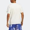 Adidas Originals Trefoil Floral Alphabet Print Sports T-Shirt Men Tops Off-White HC2141