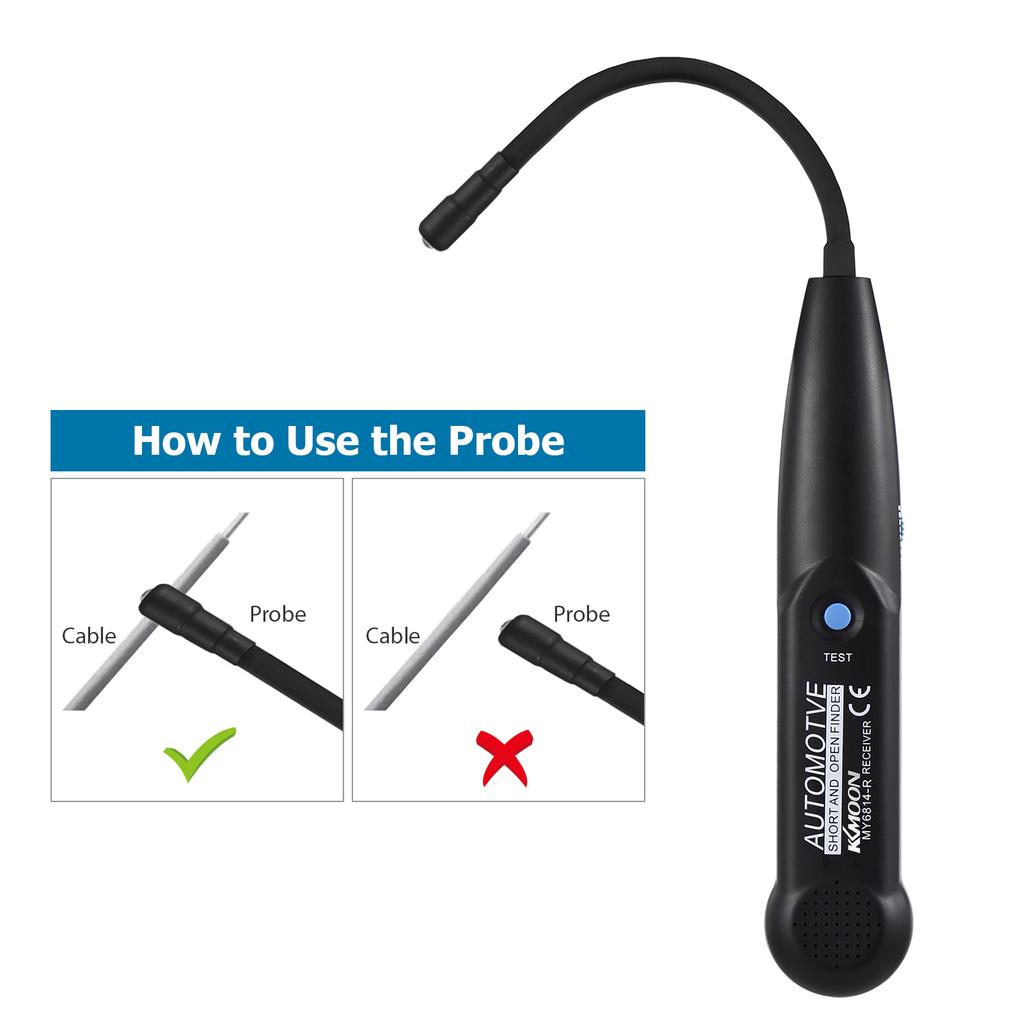 Kkmoon MY6814 Генератор тонального сигнала и набор датчиков для автомобильного кабеля, многофункциональная точка обрыва провода