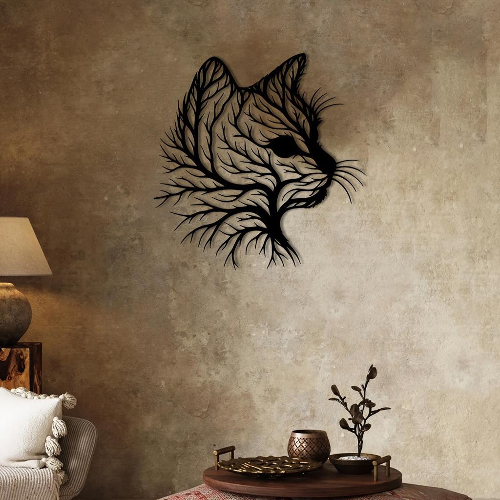 Cat Face Hanging Decoration Wall Metal Decoration Metal Crafts Wall Decoration Hanging Decoration Home Decoration