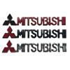 Car 1Pcs 3D Metal Zinc Alloy Car Body Emblem Badge Exterior Decorative Creative Stickers For Mitsubishi Outlander Pajero Lancer