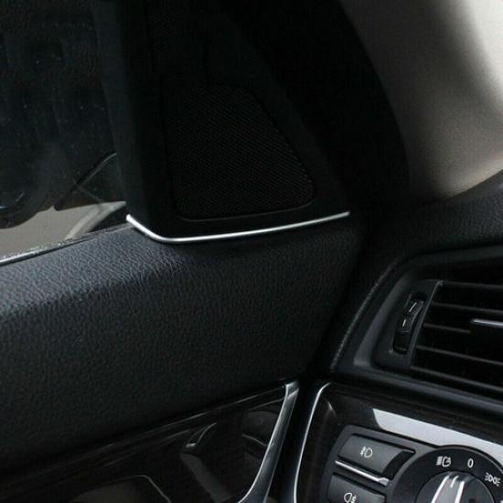 ABS Car silver Front Door Speaker decoration decal For BWM 5 Series F10 2011-13