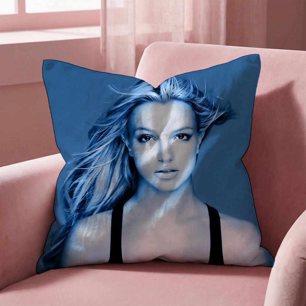 Чехол для подушки B-Britney Spears SINGER, Чехол для подушки для дома и автомобиля - Двусторонний, Мягкий и прочный для повседневного использования