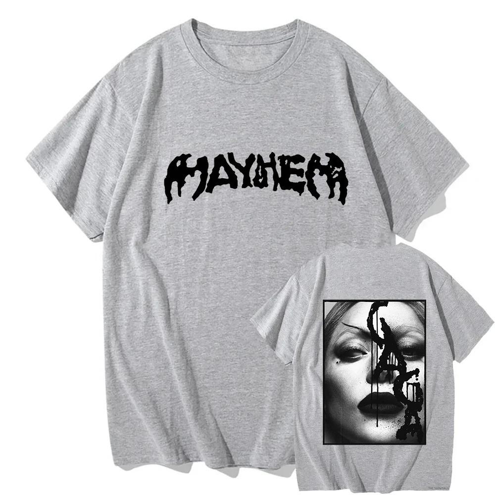 The MAYHEM Ball Tour 2026 TShirt Lady Gaga Singer Graphic Tshirts Fashion Short Sleeve Summer T Shirt Cotton Women Tees Y2K