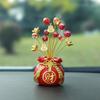 Китайский праздник весны Денежное дерево Бог Фэн-шуй Фа Цай Новый автомобиль Дом Фортуна Украшения Украшение Миниатюрный Год Рабочий стол Lu C2T4