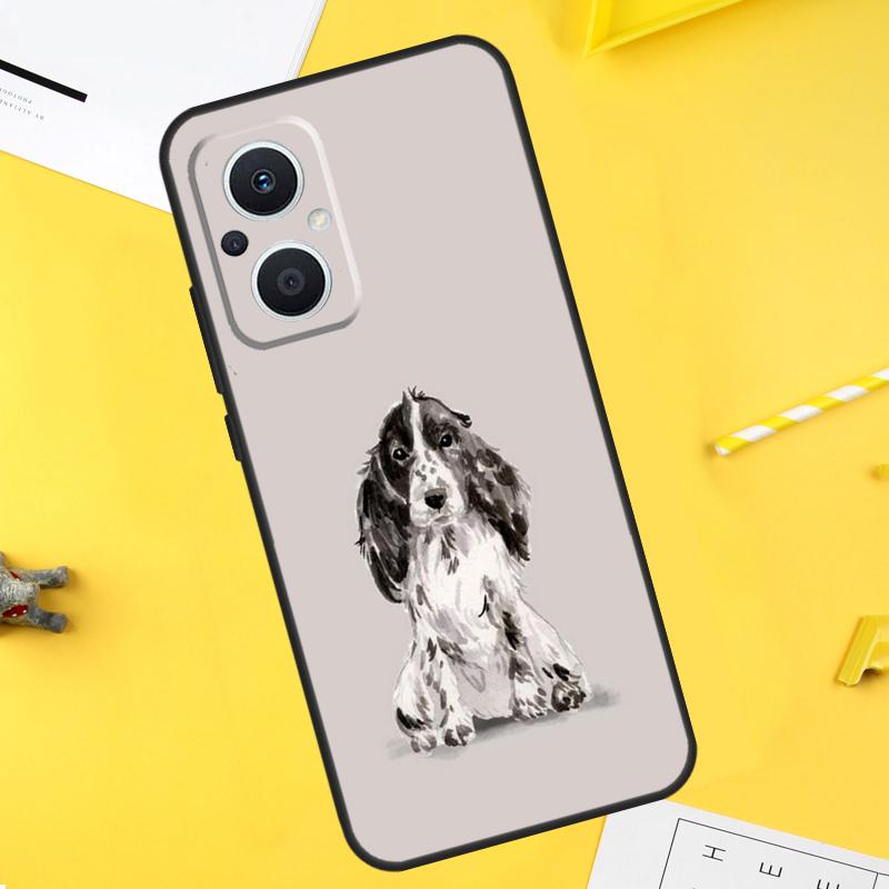 Cartoon Cocker Spaniel For OPPO Reno 14F 13F 12F 11F 10 11 12 13 14 Pro 8T 7 8 Lite OPPO Find X9 X8 X6 X5 Pro Case