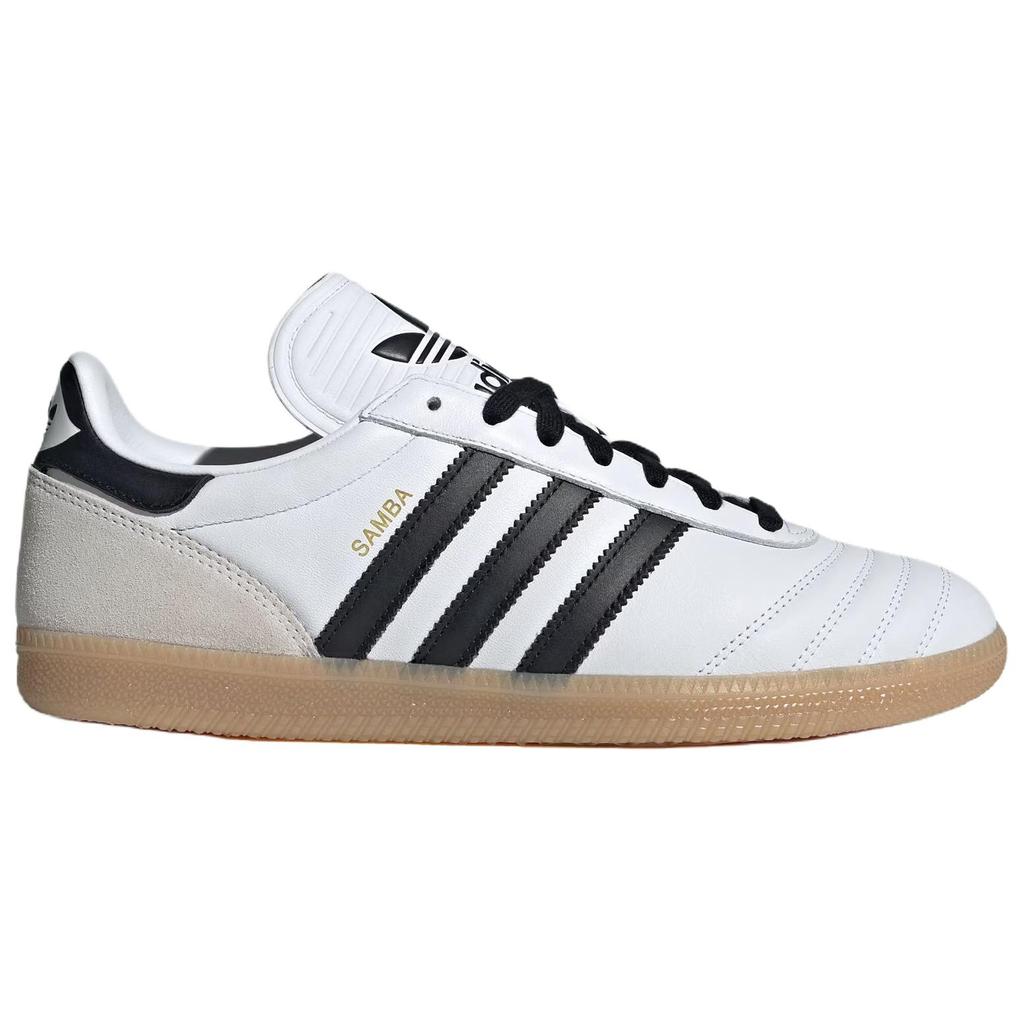 adidas Samba JP Белые Черные Гум Унисекс Кроссовки Облачно-Белые JQ9055