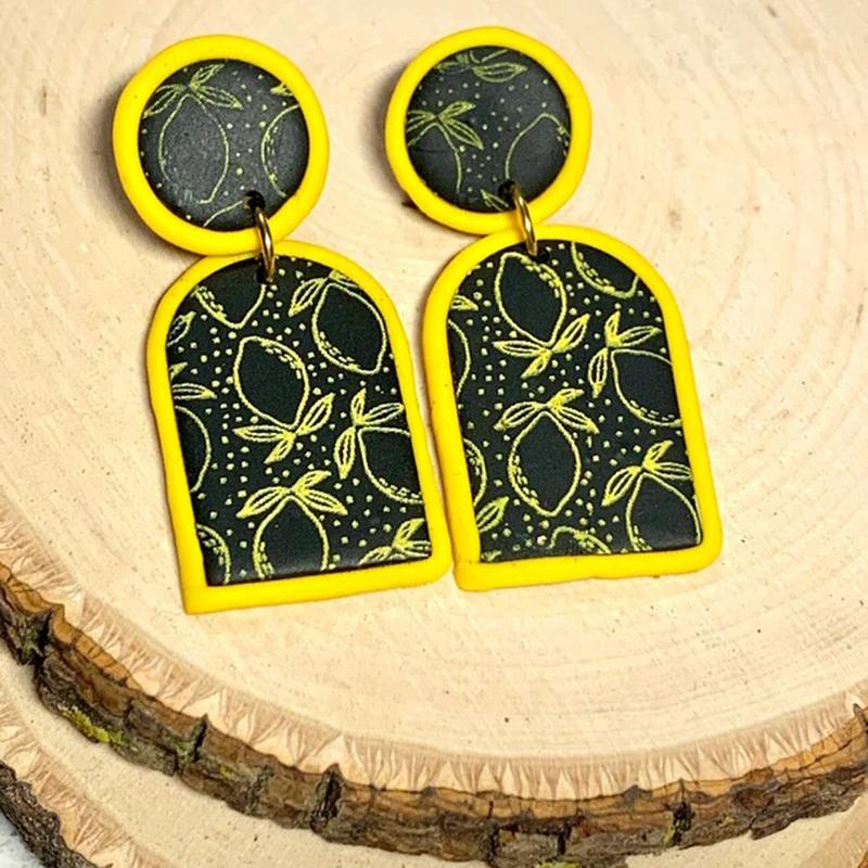 Шелкотрафареты для полимерной глины Цветок/Лист/Бабочка/Линейная текстура Набор для шелкографии Штамп для глины Изготовление ювелирных изделий Серег