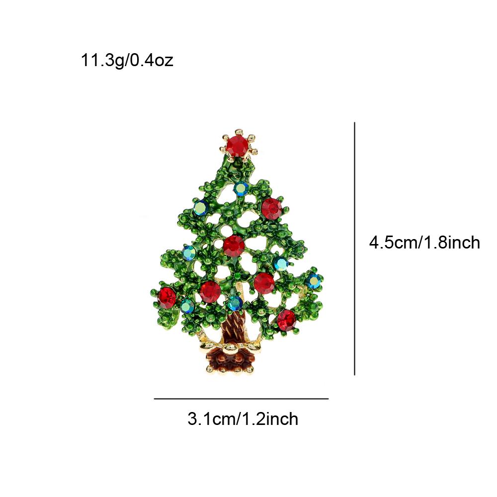 Милые зеленые броши в виде рождественской елки для женщин, модные подарочные булавки, ювелирные изделия, аксессуары для свитера, Новое поступление