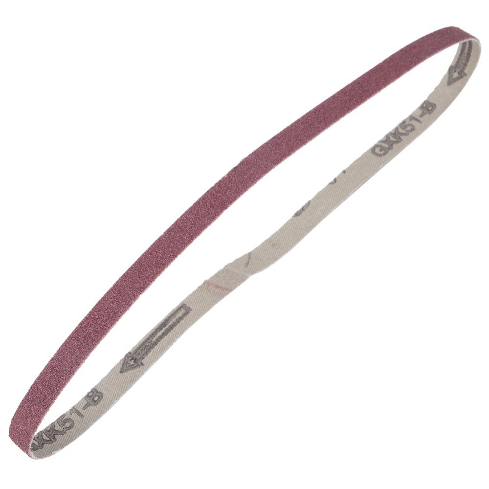 10pcs 533 x 9mm Aluminium Oxide Sandpaper Aluminum Oxide Belt Sander Strap Woodworking