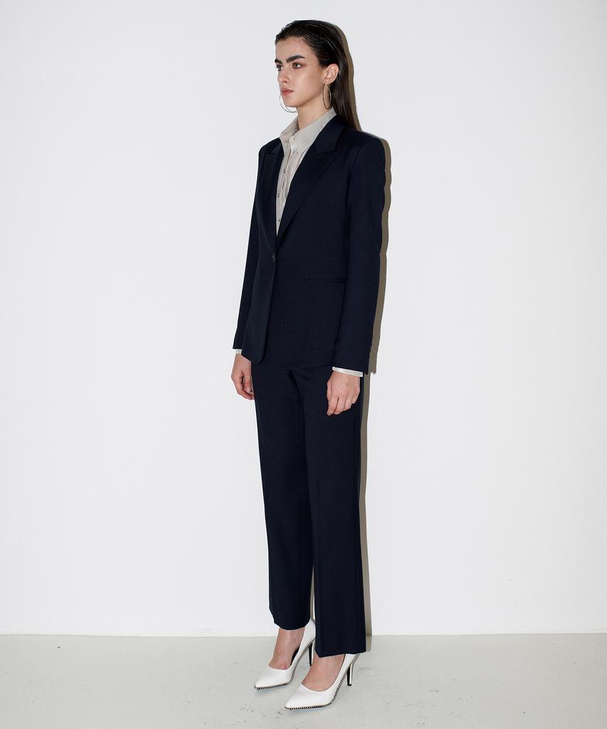 Chaenyuyog Sassy Straight Trousers [Navy]