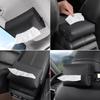 AMY1 Car Interior Tissue Bag Seat Back Tissue Storage Box Holder Accessories For Tesla Model 3 Model S X Model Y Roadster SpaceX
