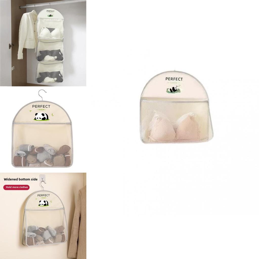 Мультяшный органайзер для подвесного хранения панды для нижнего белья, шкафа, многоцелевого дизайна