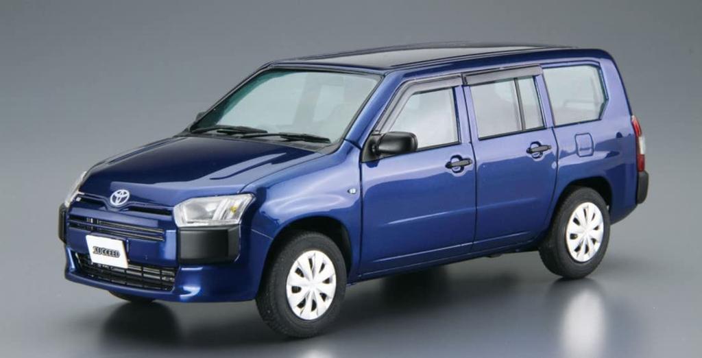 AOSHIMA The Model Car Series Toyota NCP160V 2014 Plastic Model Molding Color 1/24 No.65 Probox/Succeed