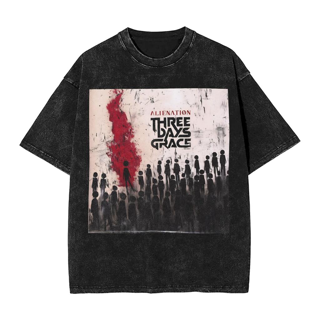 Three Days Grace Alienation Tour Одежда Футболки унисекс Женская уличная одежда Хип-хоп футболки Футболка с принтом Короткий рукав