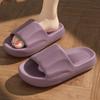 Унисекс летние большие размеры мягкие толстые тапочки конфетного цвета для дома женские мужские повседневные нескользящие тапочки для ванной комнаты для пар 36-45