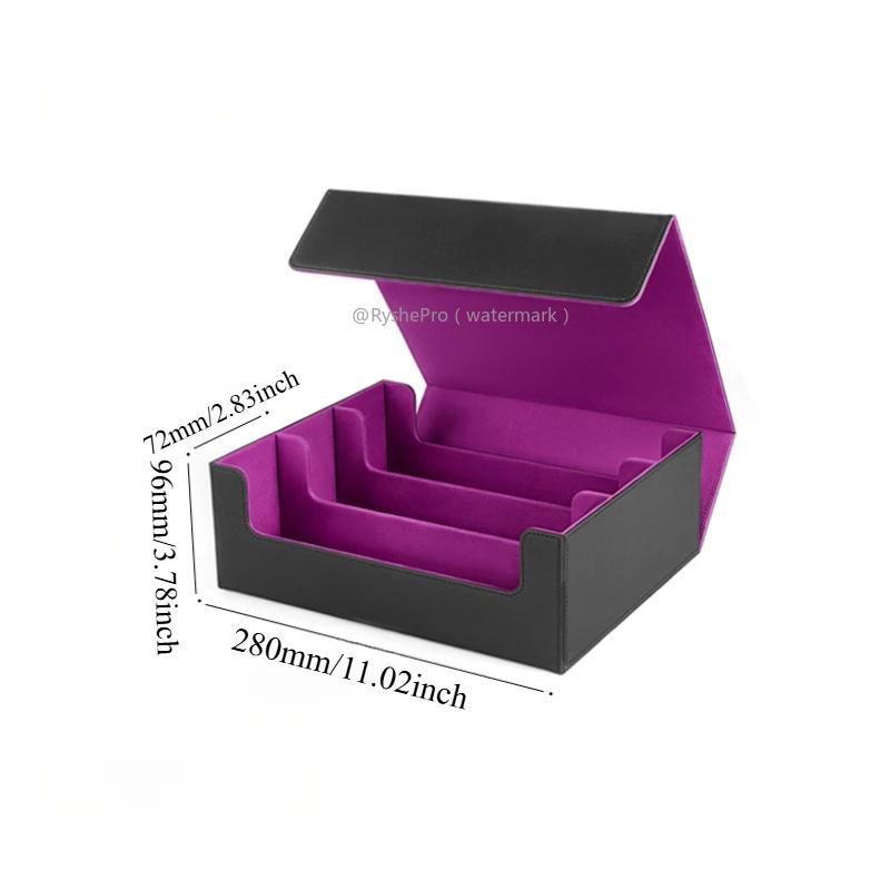 Кейс для колоды карт для коллекционных карт 1800+ Кожаный магнитный бокс для хранения Commander Защитник карт Magic для YuGiOh MTG Спортивные карты