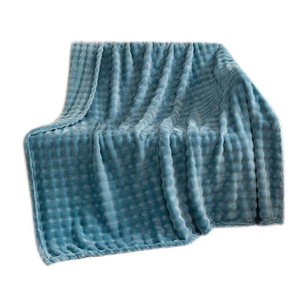 70x100cm Monolayer Flannel Blanket Simple Thickened Sofa Throw New Bed Cover