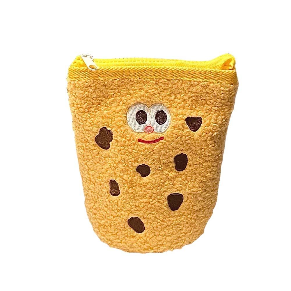 Large Capacity Cookies Plush Pen Bag Snack Cookies Cookies Plush Pencil Pouch Office