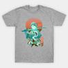 Breath of Water Ukiyo Samurai T Shirt Short Sleeve 100 Cotton Casual Tshirts Loose Top Size S3XL