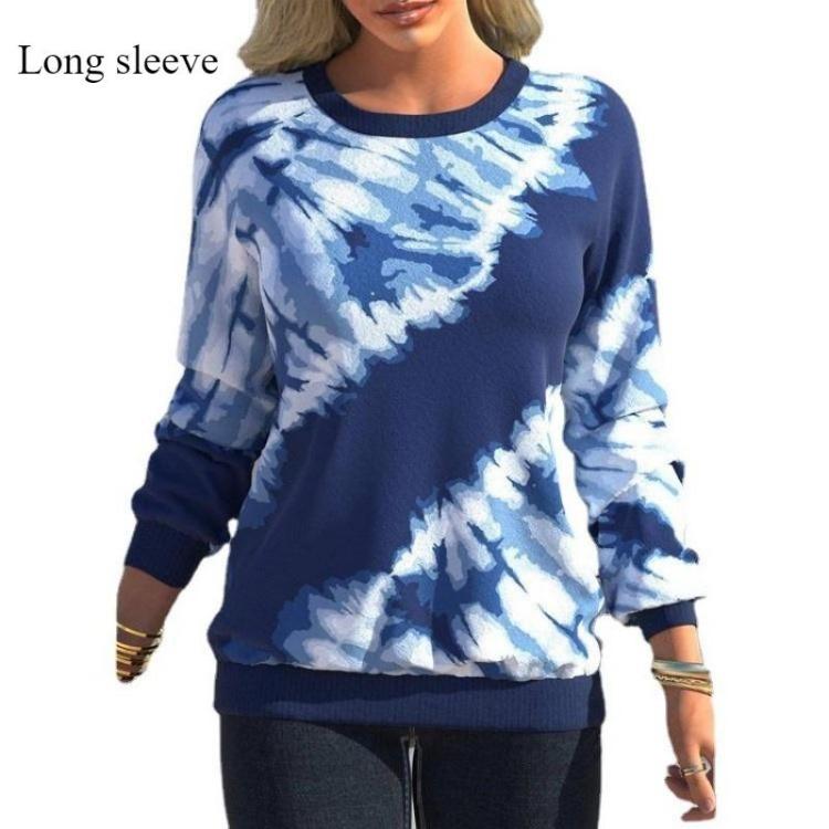 Women's Fashion Comfortable Loose Hoodie Casual Long Sleeve Pullover Round Neck Top Simple Design Spring Autumn New Sense