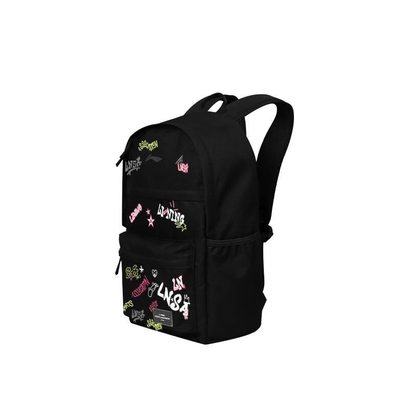 Li Ning Полиэстер Рюкзак Унисекс Черный YBSV039-4A12