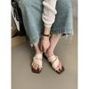 Soft and Comfortable~ Women's 2025 New Set of Toe Sandals To Wear French Flat-bottomed Beach Slippers