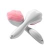 Silicone Face Scrubber Handheld Cat Paw Design Facial Cleansing Brush for Exfoliating Massaging Blackheads Removal Boby Lotion Application