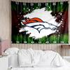 Гобелен с логотипом Denver Broncos для эстетичной спальни, классной комнаты, настенное панно для гостиной, общежития, офиса, идеальный креативный подарок