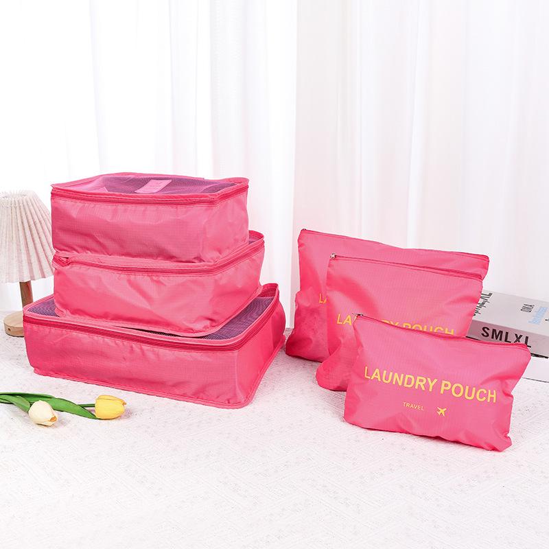 Корейский набор дорожных сумок для хранения - 6 штук с логотипом на заказ