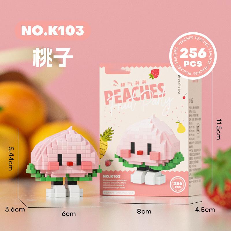 Конструктор Fruit 3D, модель торта и еды, мини-кирпичики, строительные блоки, игрушки для детей от 7 до 10 лет и взрослых.