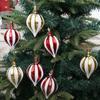 6pcs Mini Electroplated Hanging Balls Cartoon Merry Christmas Tree Decor Happy New Year Decoration