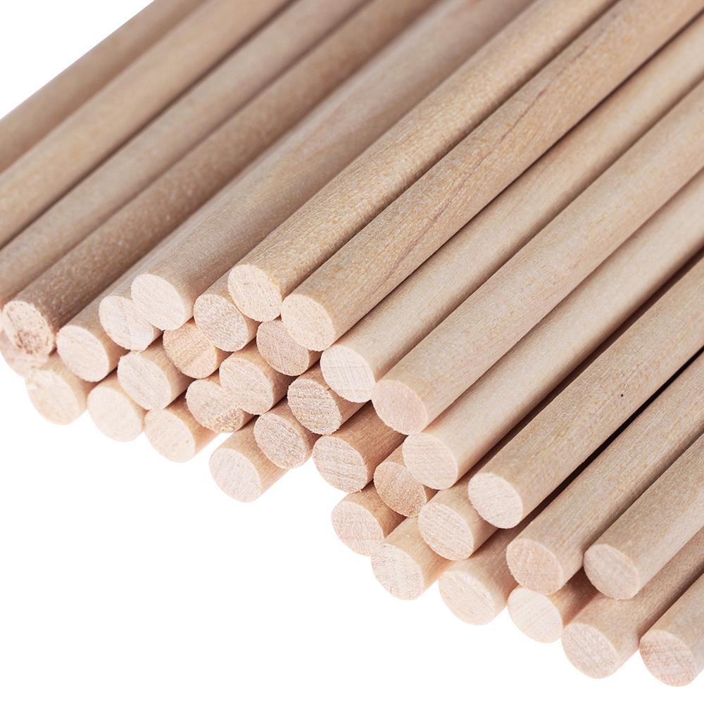 10/50Pcs Pine Round Wooden Rods Counting Sticks Educational Toys Durable Dowel For Building Model Woodworking DIY Crafts Tools