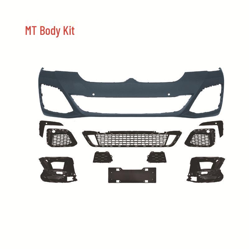 BMW 5 Series G38 Low-Profile M5 Body Kit: Front Bumper, Hood, Fender, Side Grille, and Front Lip Assembly