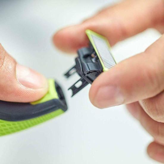 2 шт., замена лезвия для Philips One Blade QP220/50, электробритва из нержавеющей стали, мужская бритва, триммер для бороды, лезвие для головы, муж, отец, подарок