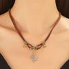 Punk Rivet Cross Clavicle Chain Choker Necklace for Men & Women