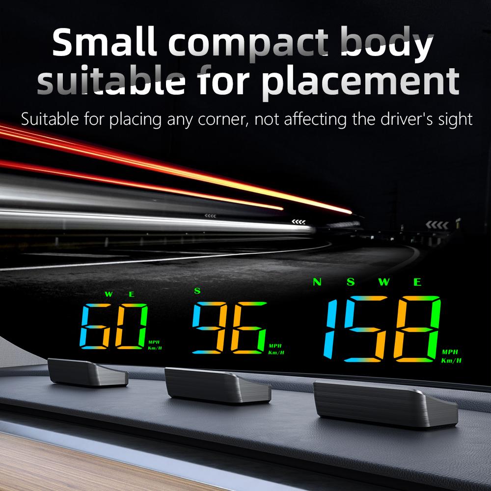 M2S Автомобильный спидометр для HUD GPS проекционный дисплей на лобовое стекло миль/ч км/ч цветной дисплей компас для всех автомобилей проектор на лобовое стекло измеритель скорости