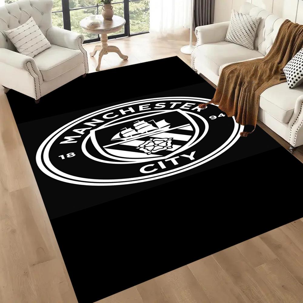 Manchester City Floor Mat Suitable For Foyer Game Room Outdoor Kitchen Antislip Carpet Anime Office Decor Perfect Gift For Womenmen