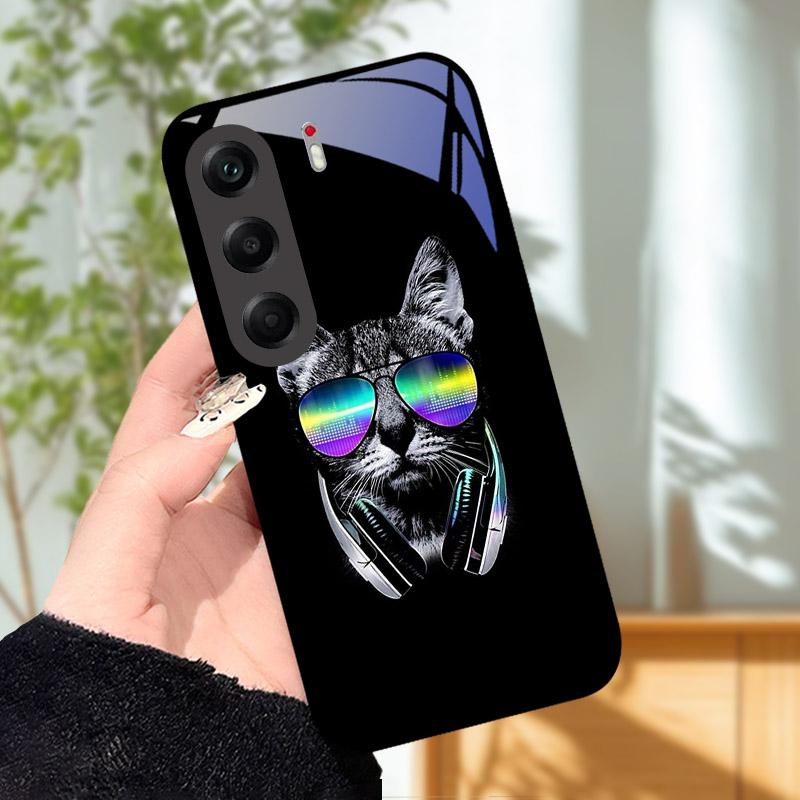 Закаленное Стекло Чехол Для Tecno Camon 40 4G Чехол Задняя Крышка Для Tecno Camon40 CM5 Fundas Полная Защита Жесткий ПК Чехол Для Телефона Бампер