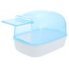 2Pcs Hamster Bath Room Plastic Transparent Dust-Proof Containers Detachable Hamster Bathing Tub Household Small Pet Dust Bath
