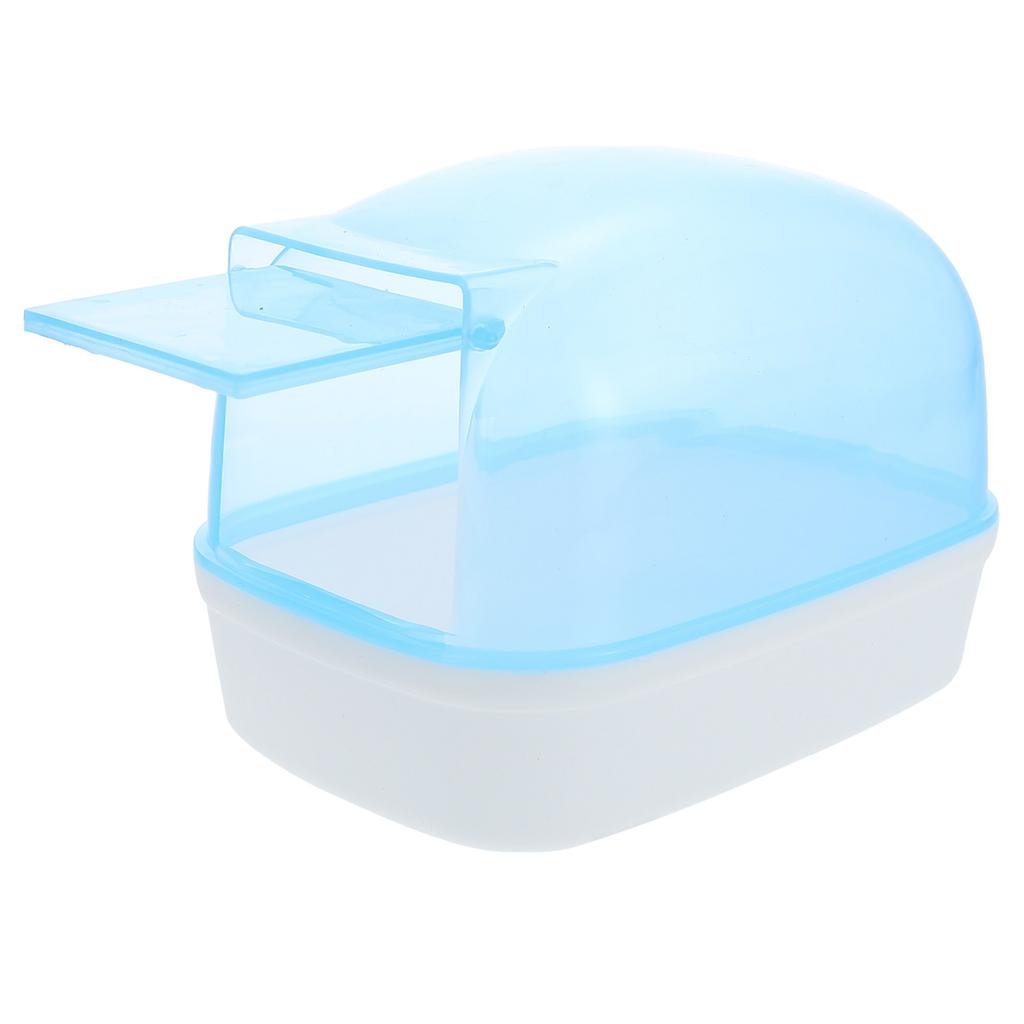 2Pcs Hamster Bath Room Plastic Transparent Dust-Proof Containers Detachable Hamster Bathing Tub Household Small Pet Dust Bath