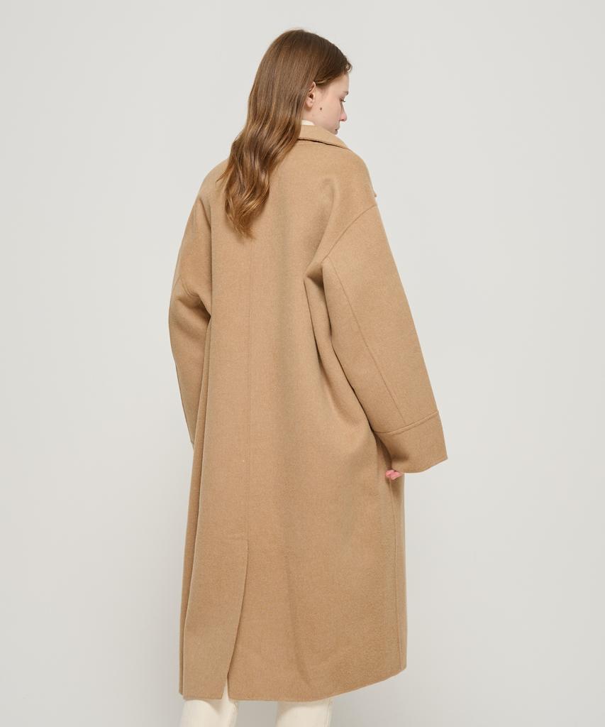 Roidesrois Handy Premium Duffle Wool Long Coat (Beige)