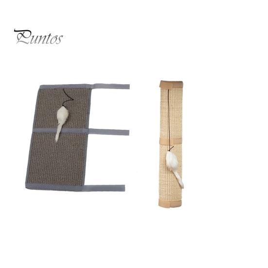 Когтеточка для кошек с игрушкой-мышкой, натуральный сизаль, пилка для ногтей для кошек, когтеточка, защищает ножки мебели, легко устанавливается на ножку стола