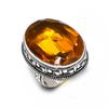 Медовый Топаз Драгоценный Камень Ручной Работы 925 Стерлинговое Серебро Подарок Ювелирное Изделие Кольцо Размер 7.5 a2f73
