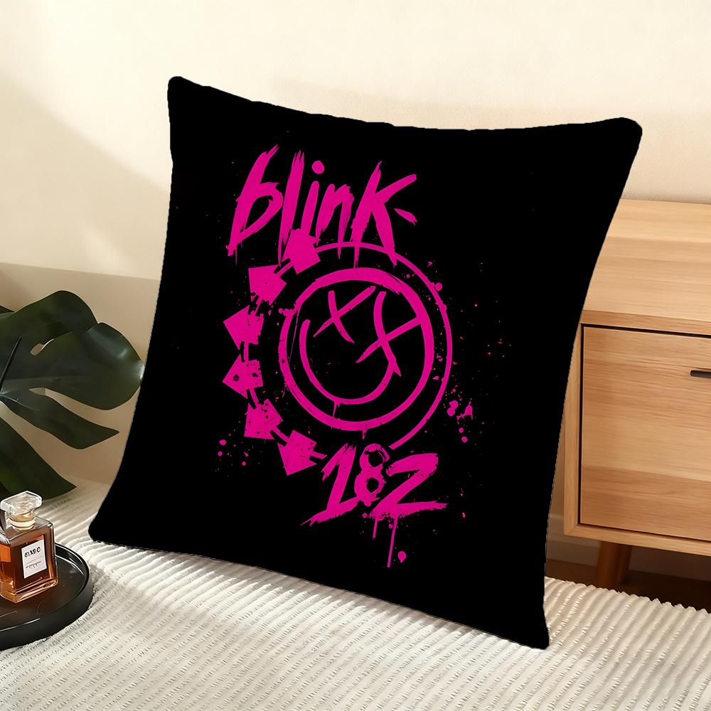 B-Blink 182 Чехол-подушка Мягкий коротковорсовый чехол для подушки Гладкая уютная текстура Эстетичный чехол для подушки Домашний декор